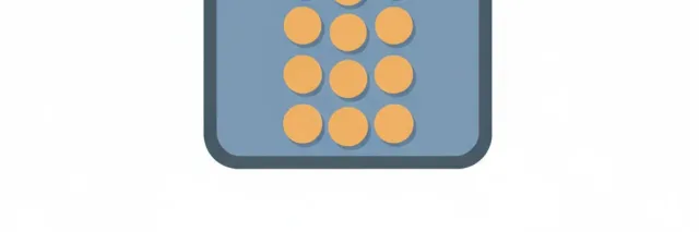 Abstract illustration of a phone with stacked notification badges, muted tones, flat vector illustration.