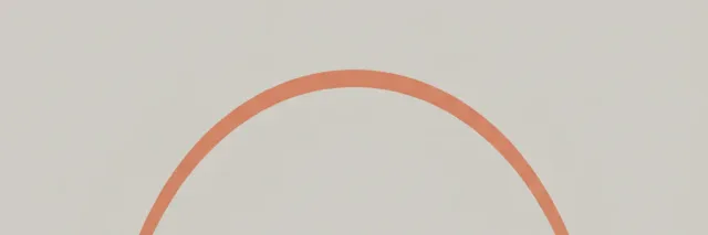 A single curved line bending under invisible weight on a muted warm-grey background, flat vector illustration.