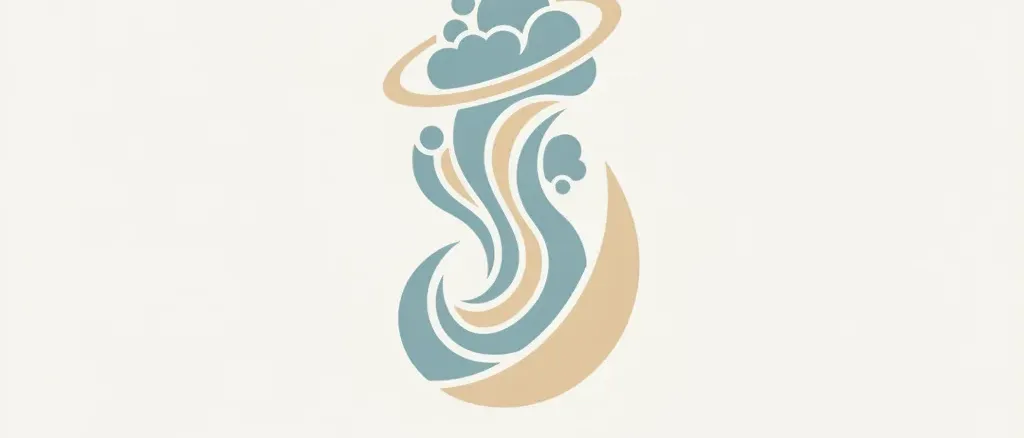 An abstract editorial symbol evoking "Aspiration under anesthesia on a GLP-1 drug", muted two-tone palette, flat vector.