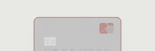 A blank credit-card-shaped rectangle in muted grey on a pale background, flat vector illustration.