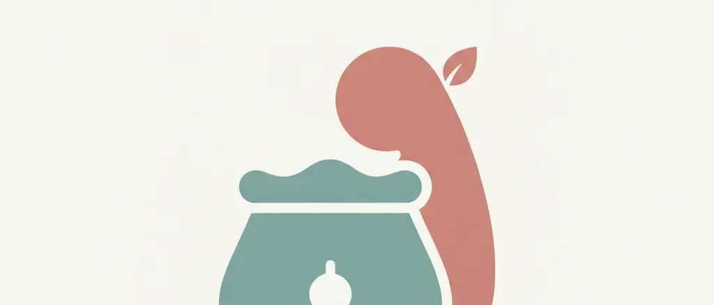 An abstract editorial symbol evoking "Child nicotine-pouch ingestion", muted two-tone palette, flat vector.